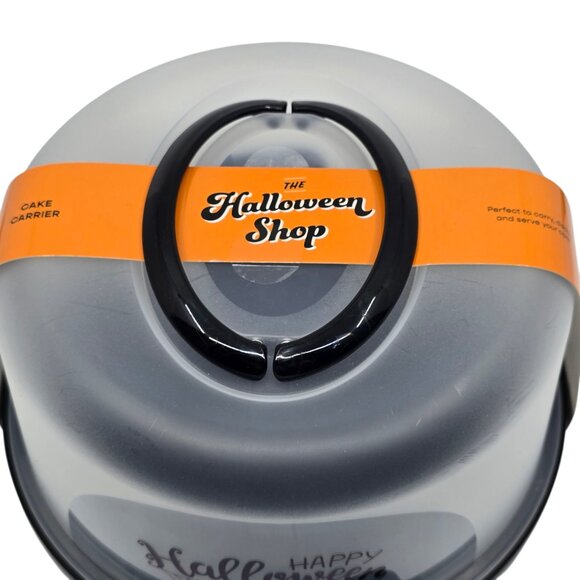 Halloween Shop Cake Carrier "Happy Halloween Trick or Treat" NWT - Picture 3 of 7